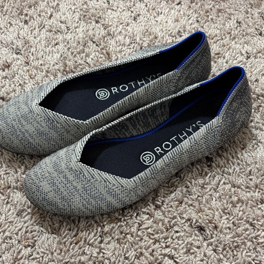 Rothy's Blue and Gray Women's Flats